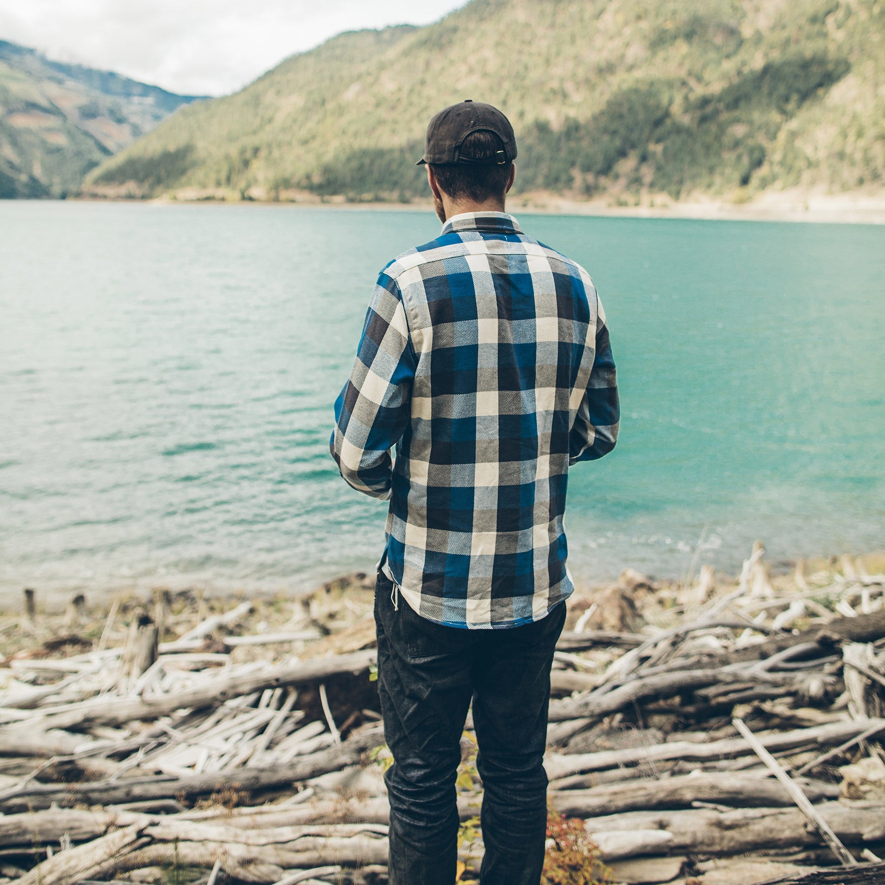 The Moto Utility Shirt in Blue Buffalo Plaid: Alternate Image 4, Wovens by Taylor Stitch