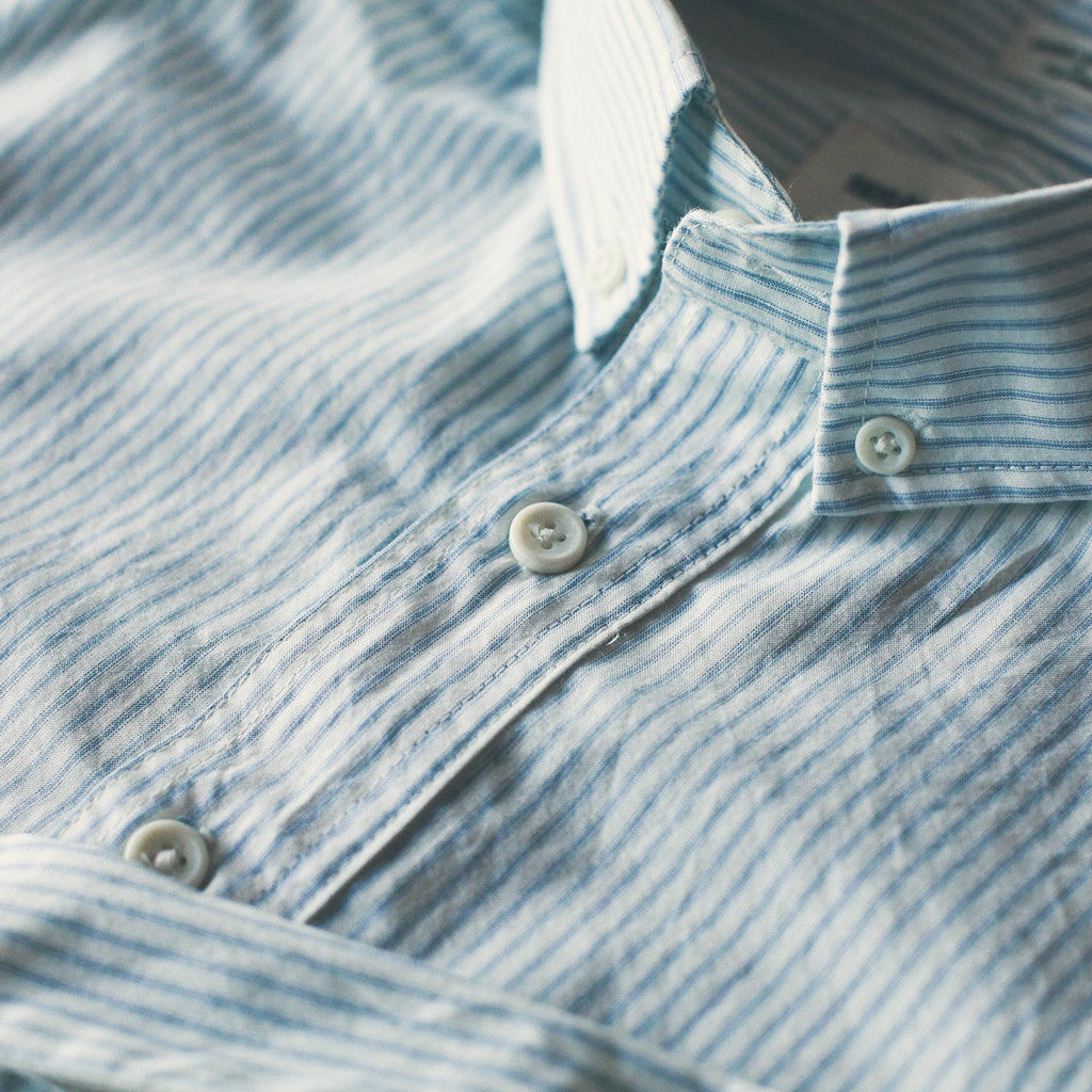 The Popover in Antique Blue Stripe: Alternate Image 1, Wovens by Taylor Stitch