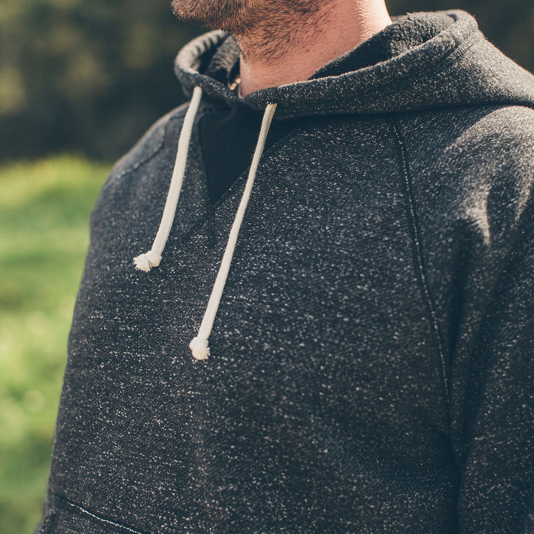 The Hoodie in Charcoal Fleck Fleece: Alternate Image 3, Knits by Taylor Stitch
