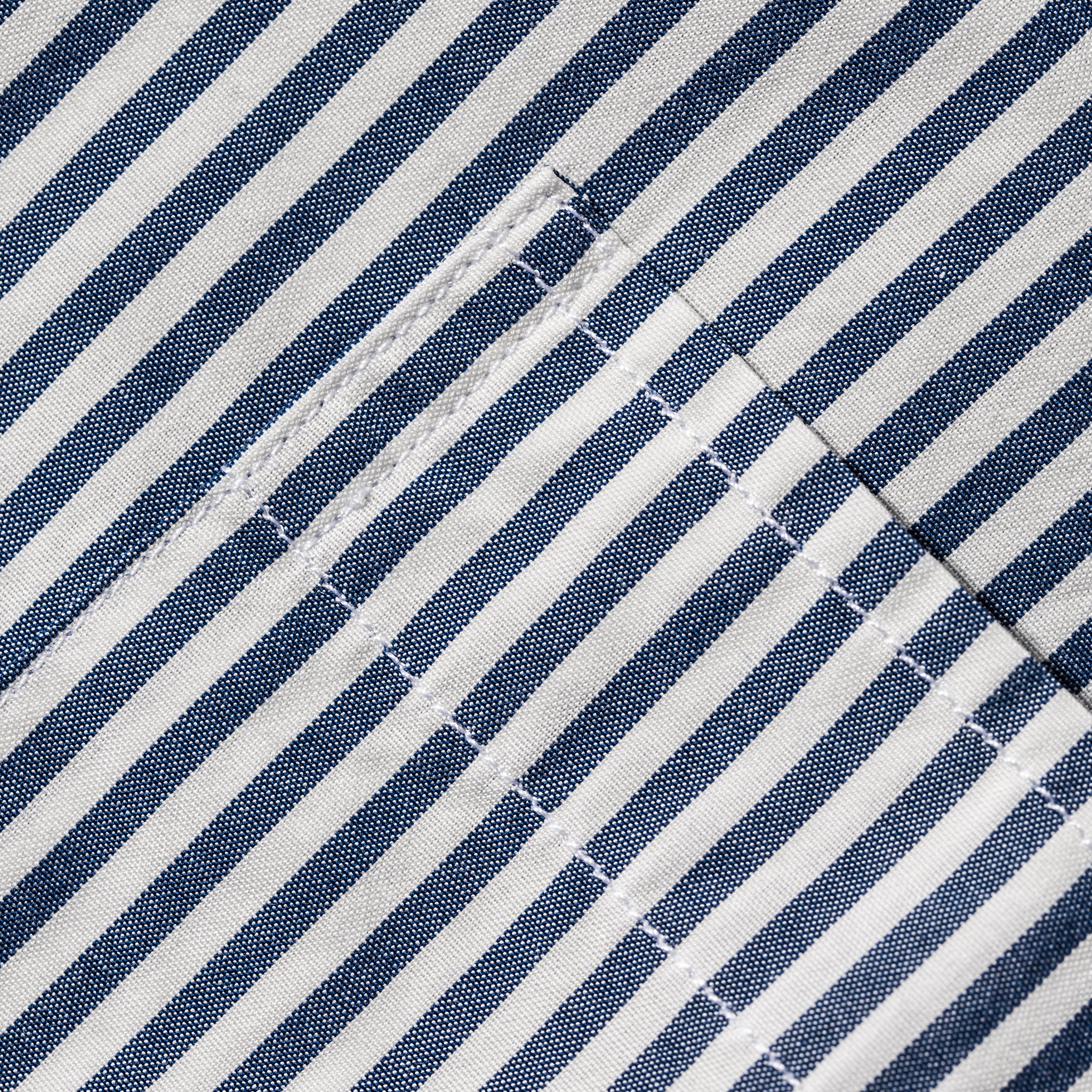 The Short Sleeve California in Navy Stripe Poplin: Alternate Image 4, Wovens by Taylor Stitch