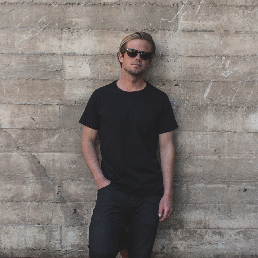 The Crewneck Pocket Tee in Black: Alternate Image 1, Knits by Taylor Stitch