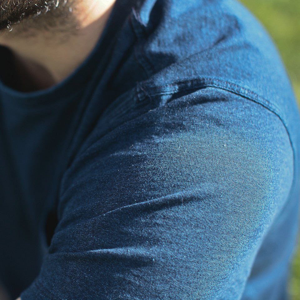 The Crewneck Pocket Tee in Sea Washed Indigo: Alternate Image 1, Knits by Taylor Stitch