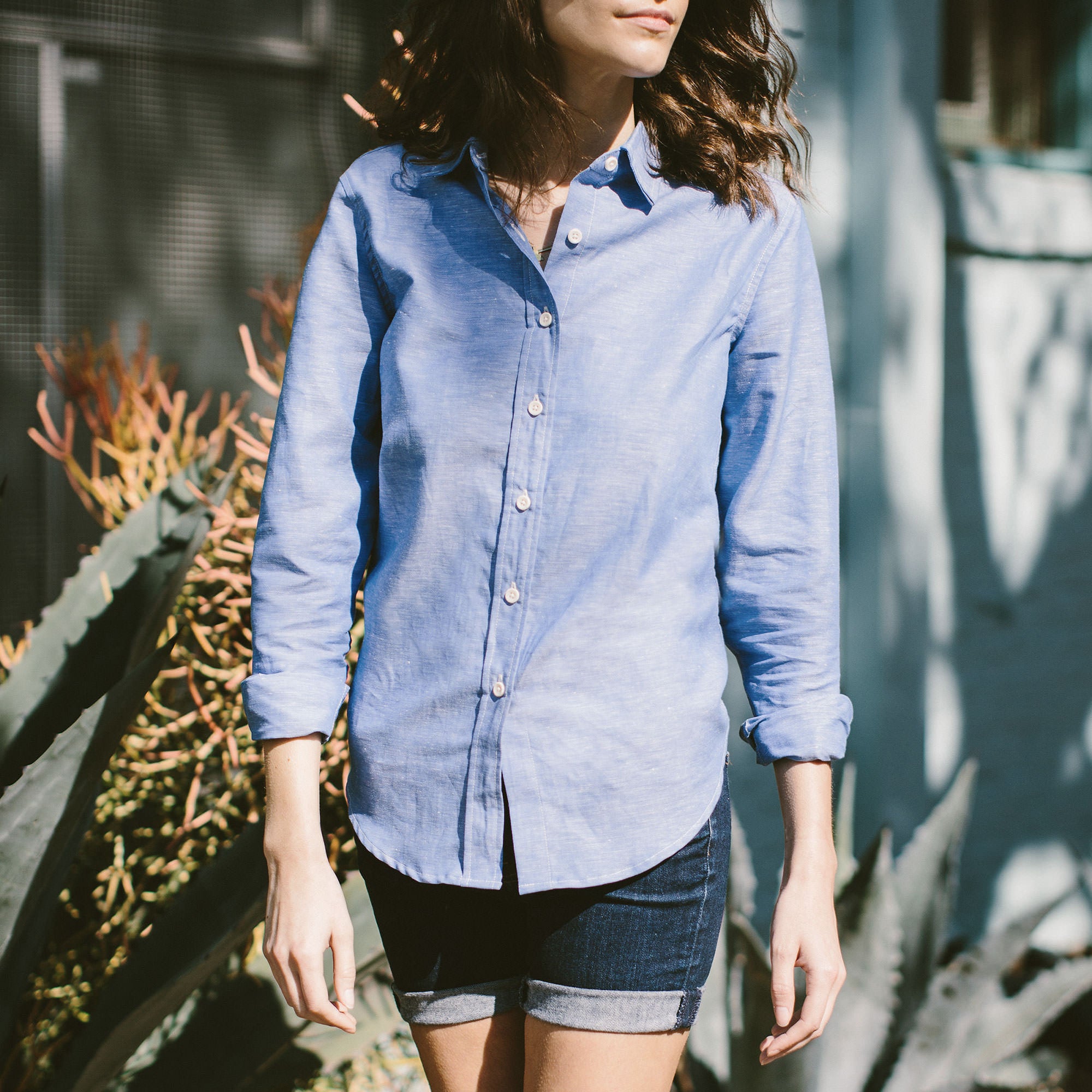 The Katherine in Azure Cotton & Linen: Alternate Image 3, Wovens by Taylor Stitch
