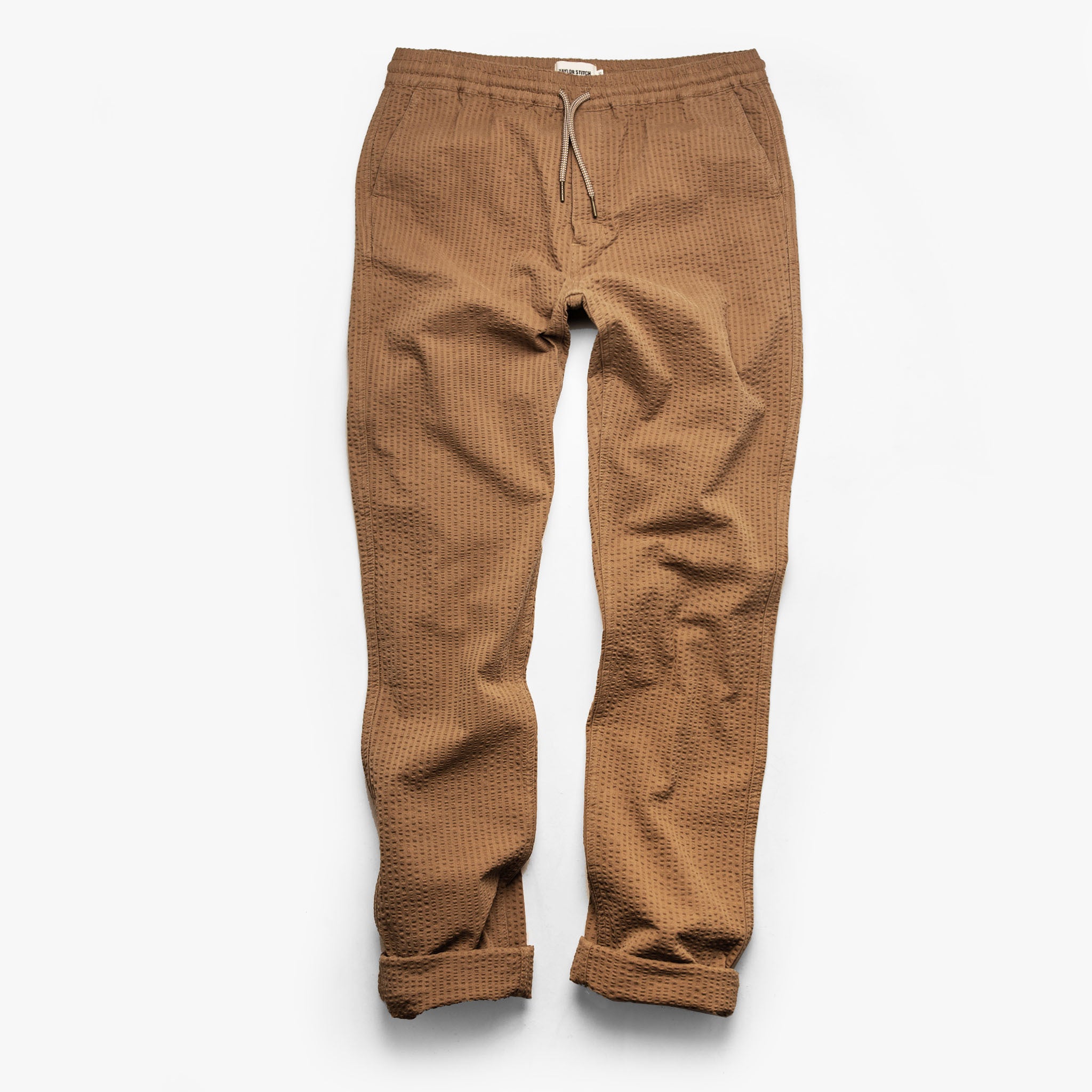 The Après Pant in British Khaki Seersucker: Alternate Image 9, Bottoms by Taylor Stitch