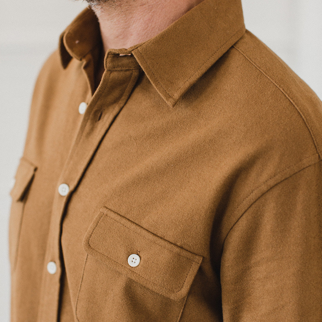 The Yosemite Shirt in British Khaki: Alternate Image 8, Wovens by Taylor Stitch