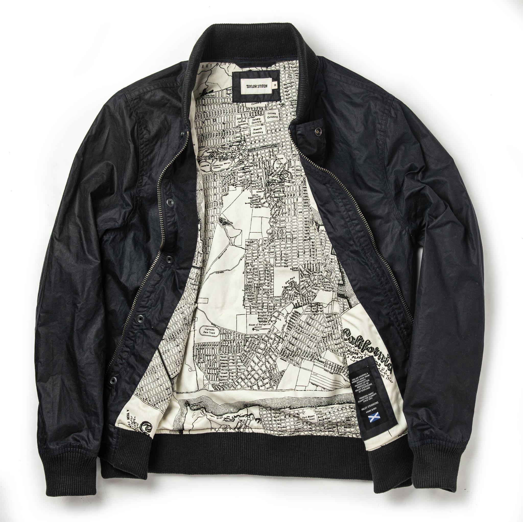 flatlay of the jacket open from the front, Outerwear by Taylor Stitch