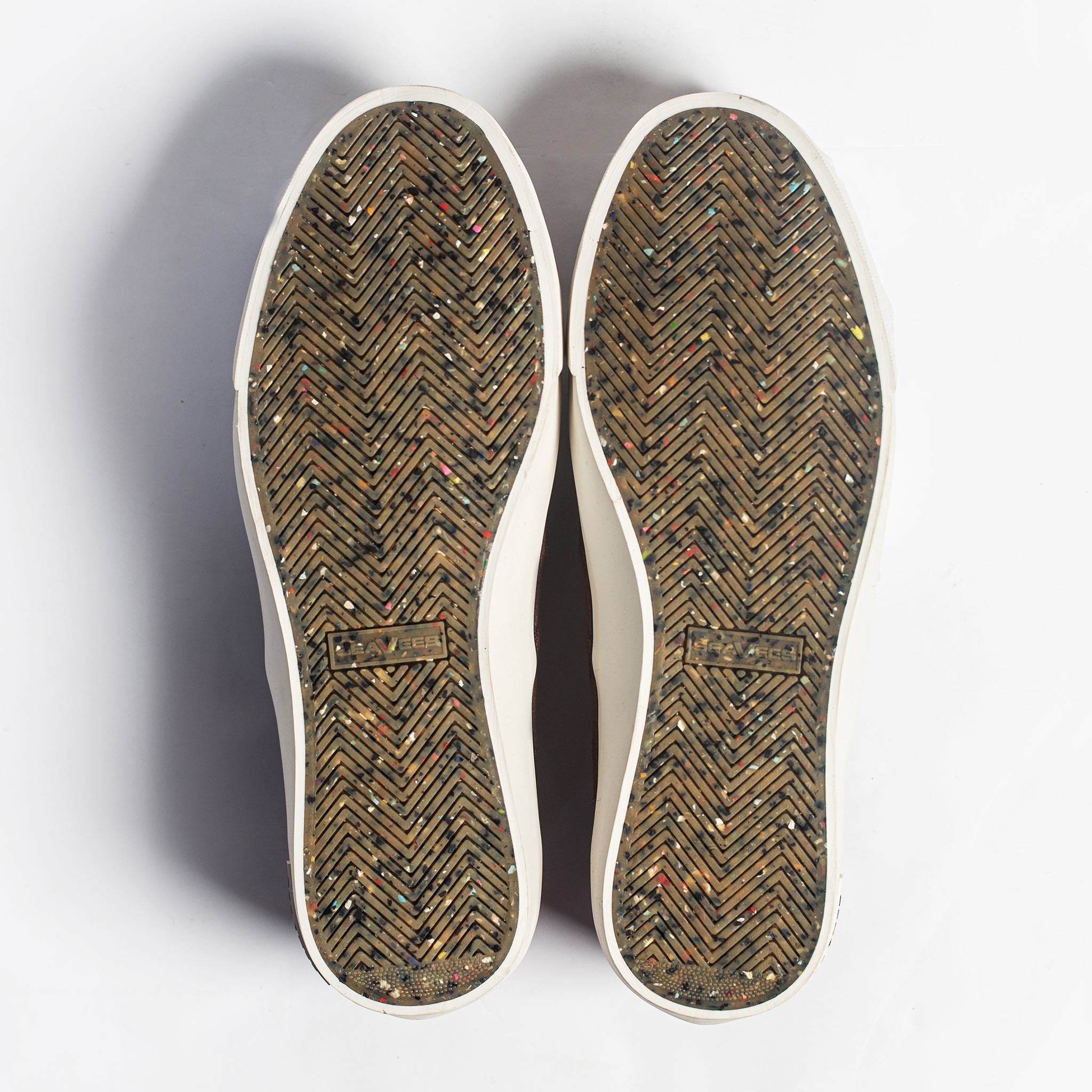 overhead shot of soles, Footwear by Taylor Stitch