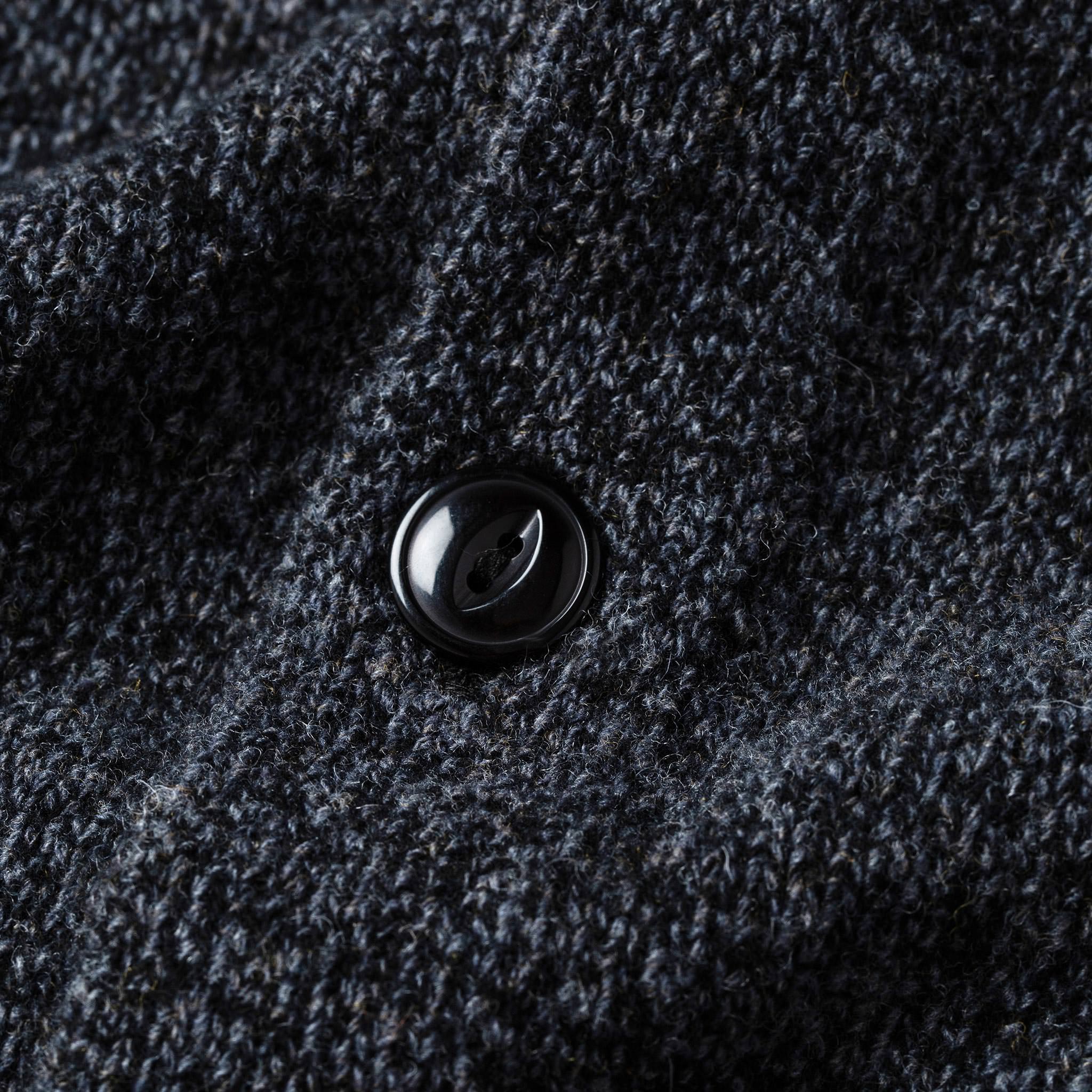 material shot of button, Knits by Taylor Stitch