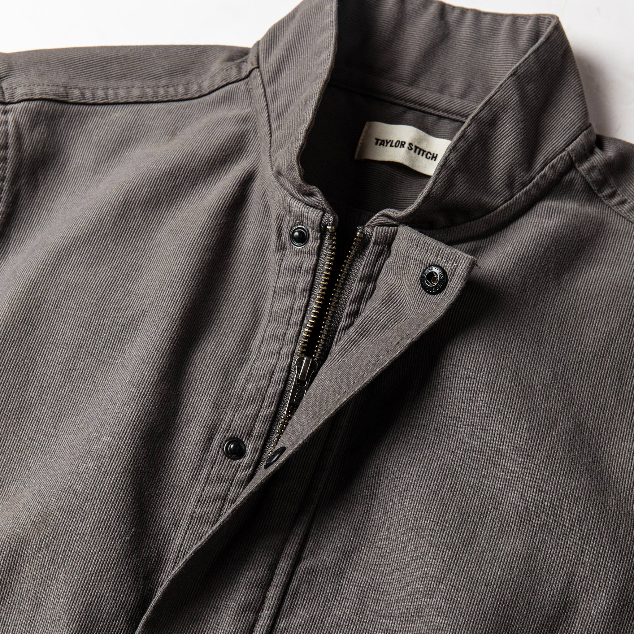 material shot of collar, Outerwear by Taylor Stitch