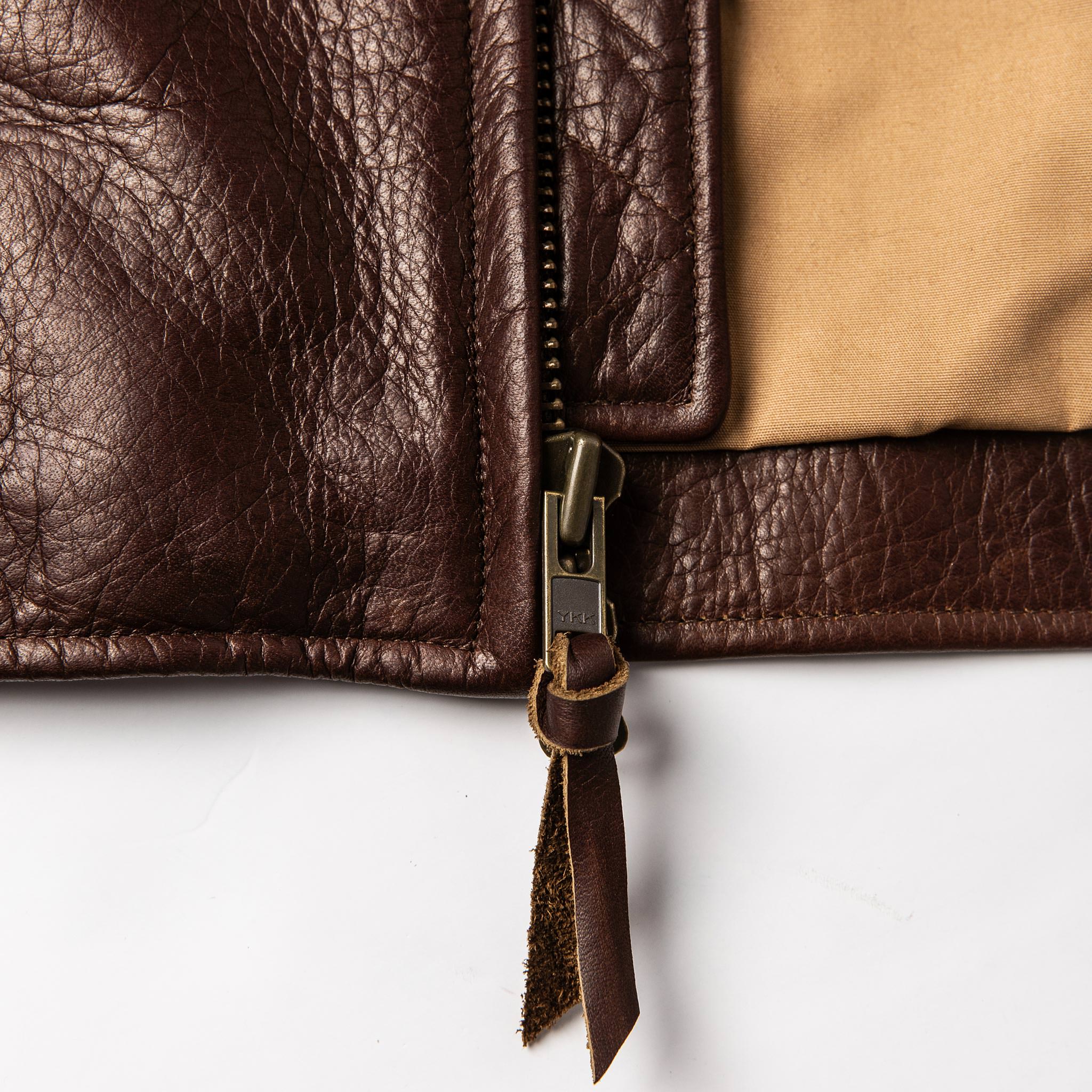 material shot of zipper detail, Outerwear by Taylor Stitch